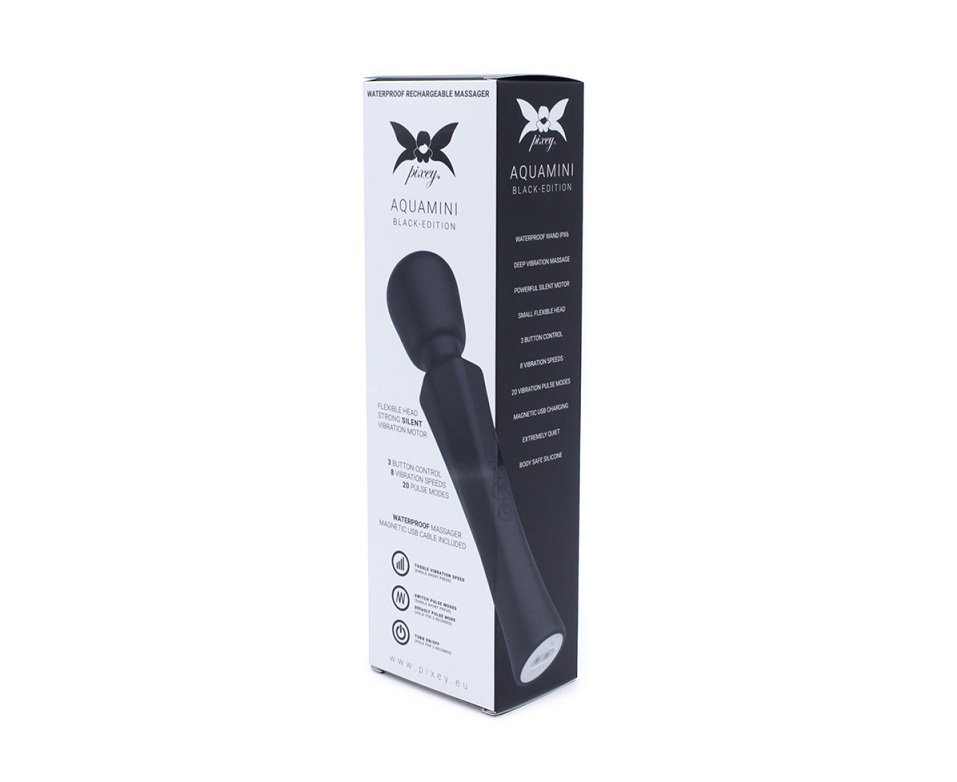 Small, waterproof and powerful? It’s the Pixey Aquamini. The... Pixey - Aquamini Massager - Black photo-9