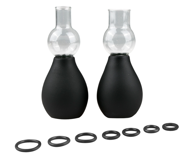 Treat yourself or your partner to a great stimulation of you... Easytoys - Nipple Sucker Set - Black photo-2