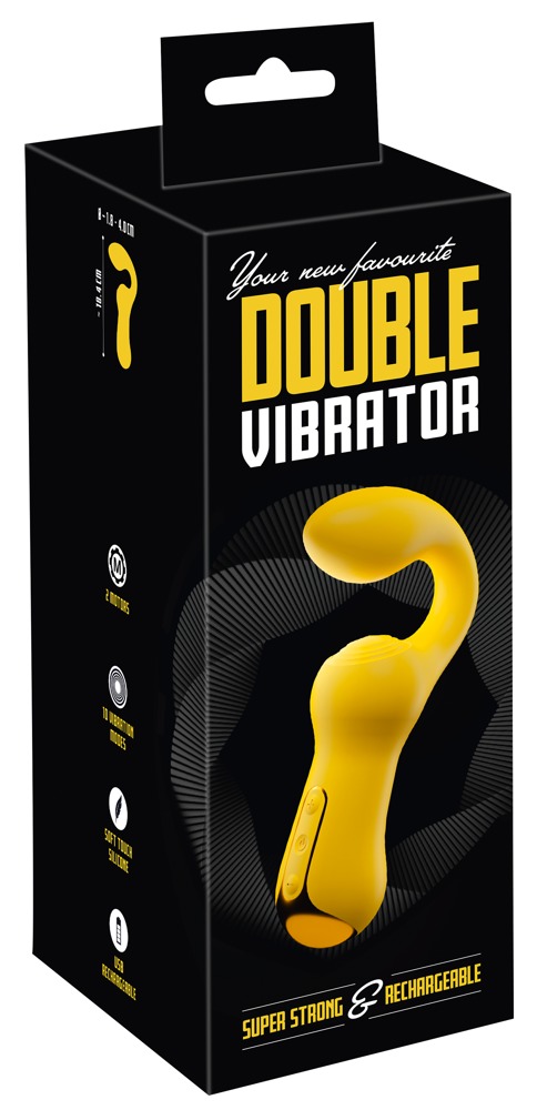 Simultaneously stimulates the vagina and clitoris!
Dynamic, ... YNF - Double Vibrator - Yellow photo-13