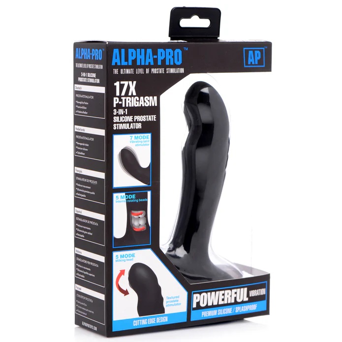 Treat your tush to a trifecta of tantalizing temptation. The... Alpha-Pro - 17X P-Trigasm Prostate Stimulator photo-10