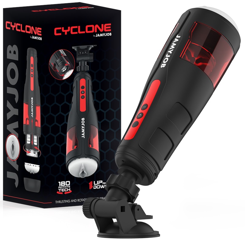 The CYCLONE automatic mouth-shaped masturbator fo... Jamyjob - Cyclone Thrusting Rotating Masturbator photo-8