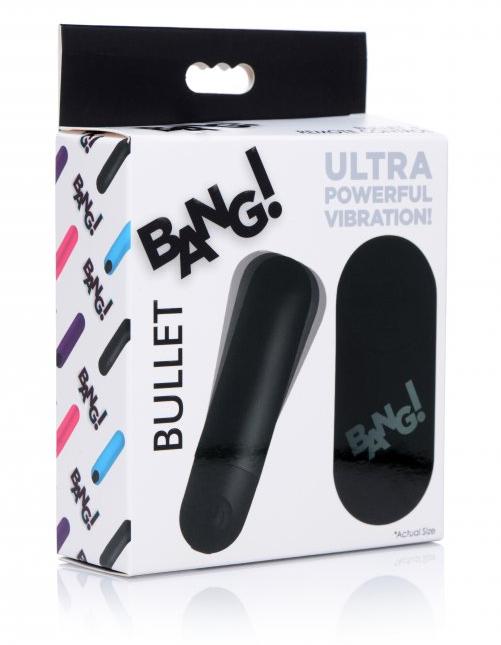 Prepare to Bang yourself with this tiny but powerful vibrati... Bang! - 21X Vibro Bullet w Remote - Black photo-5