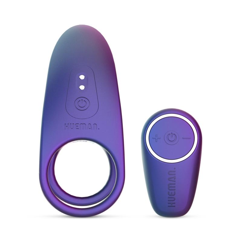 Enjoy long-lasting erections and intense stimulation with th... Hueman - Neptune Vibro Cock Ring - Purple photo-6