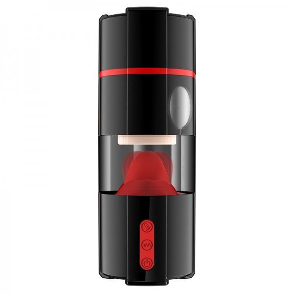 FrenchKiss is an innovative electrical masturbation cup incl... MyToys - FrenchKiss Masturbator w/Tongue - Black photo-2