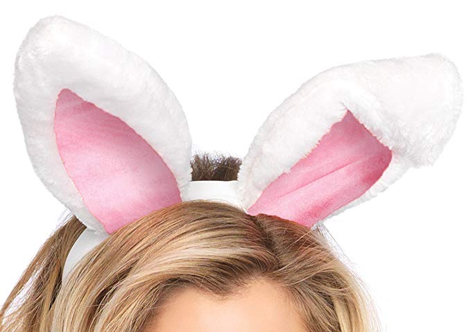 Whether these are the finishing piece to your bunny costume ... Leg Avenue - Plush Bunny Ears - White photo-2