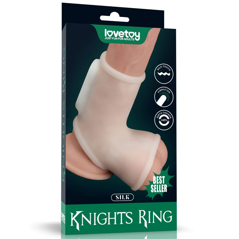 Knights Ring is a great choice for individuals and partners ... Lovetoy - Knights Silk Vibro Scrotum Ring - White photo-8