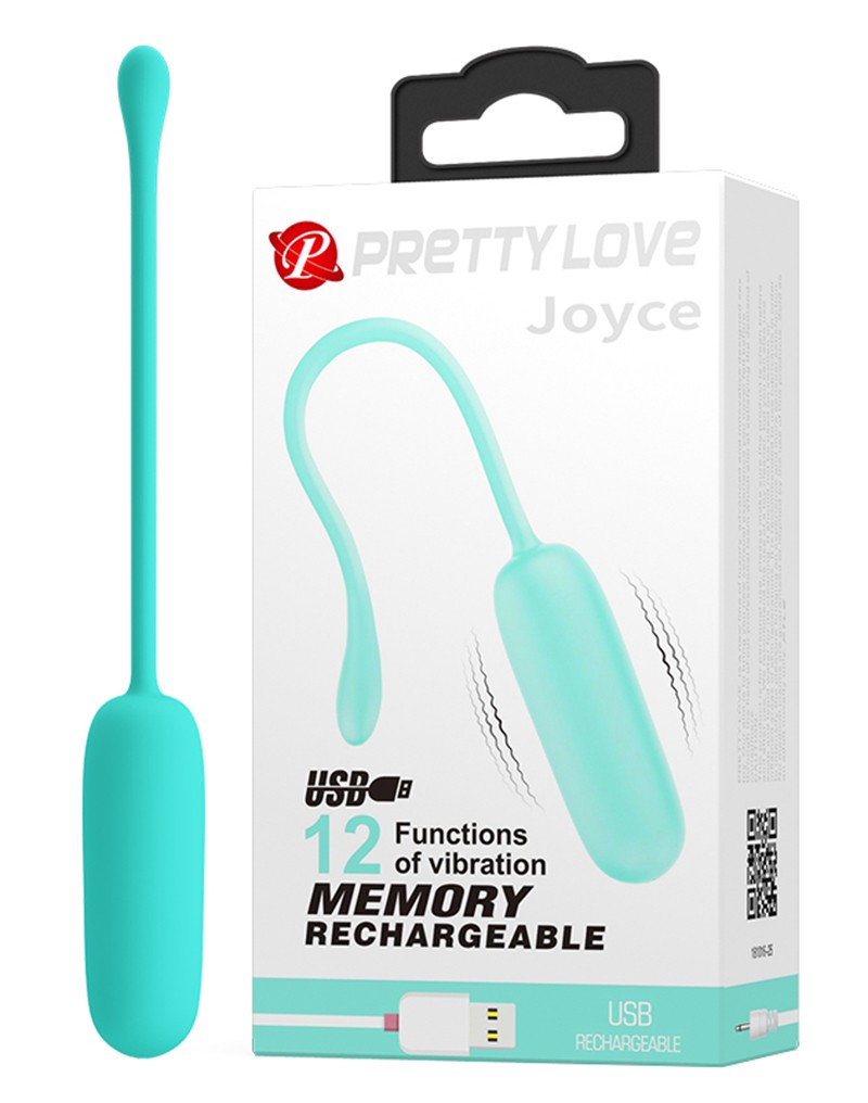 Enjoy where you want with this discreet egg vibrator. It is ... Pretty Love - Joyce Vibrating Egg - Green photo-9
