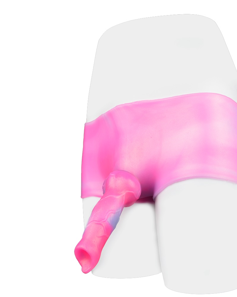 Wonderful silicone panties with dog dildo in amazing pink co... FAAK - Silicone Pants w Dog Dildo photo-3
