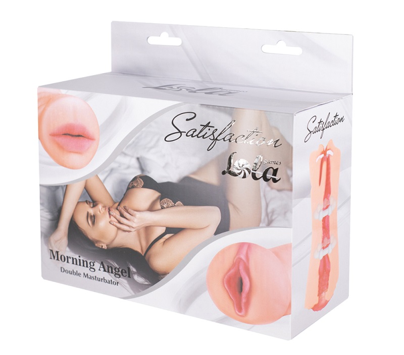Double masturbator elastic texture, able to excite and bring... Lola Games - Satisfaction Morning Angel Double Masturbator photo-7