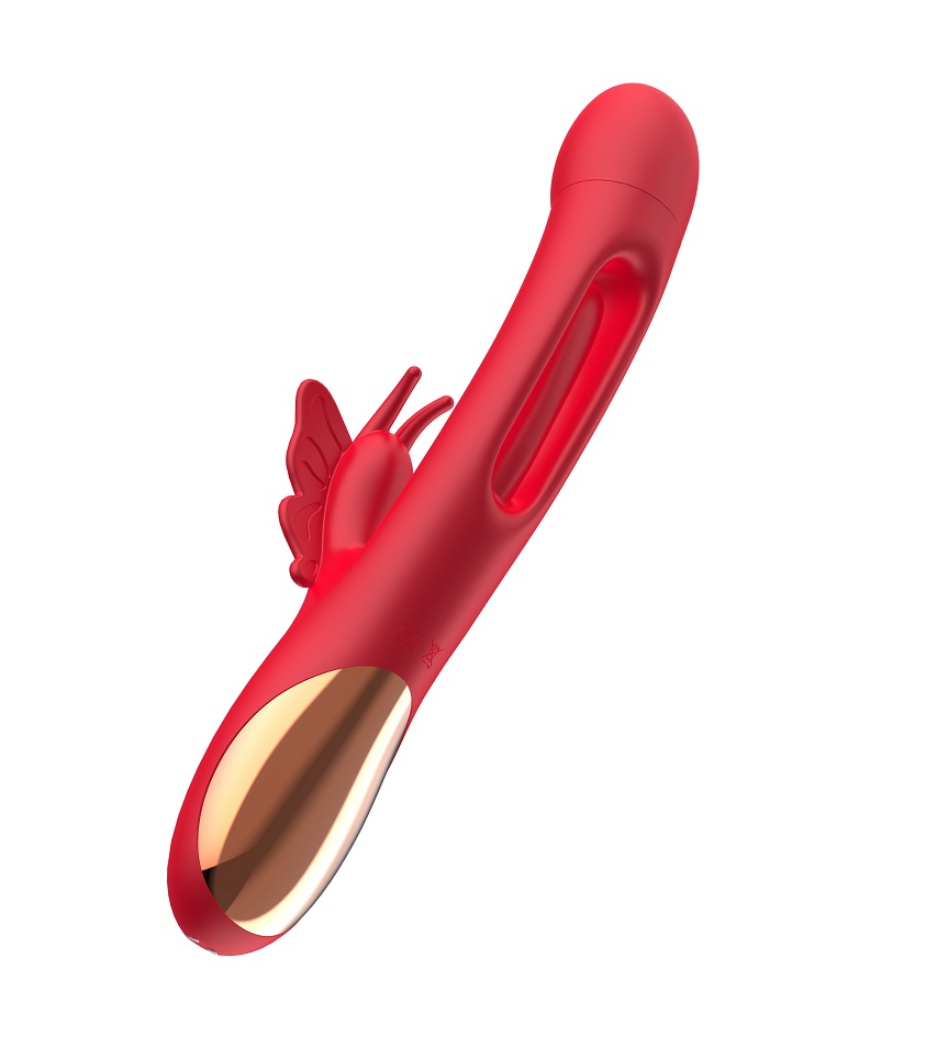 Secwell designed this product as a vibrator with ... Secwell - Butterfly Flicking Rabbit Vibrator - Red photo-11