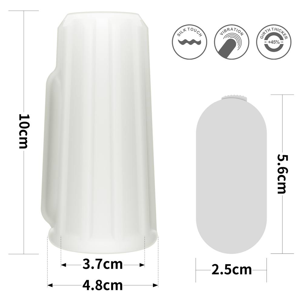 Knights Ring is a great choice for individuals and partners ... Lovetoy - Knights Ridge Vibro Ring - White photo-8