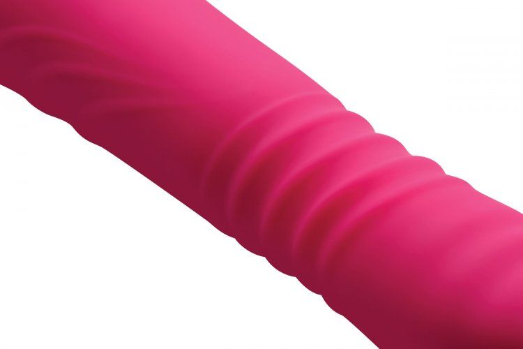 This luxurious vibrator was expertly crafted for internal an... Inmi - Ultra Thrust-Her Thrusting Vibrating Wand - Pink photo-4
