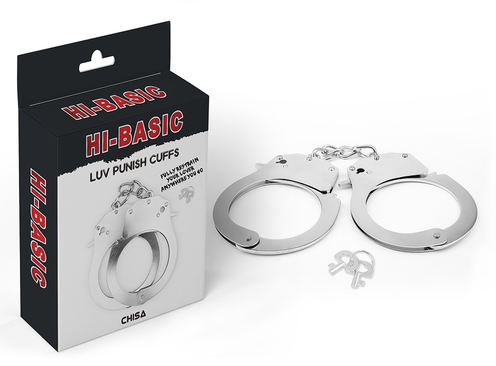 Fasten Your Lover, Fully Adjustable To Fit, Two Keys Include... Chisa - Luv Punish Cuffs - Silver photo-5