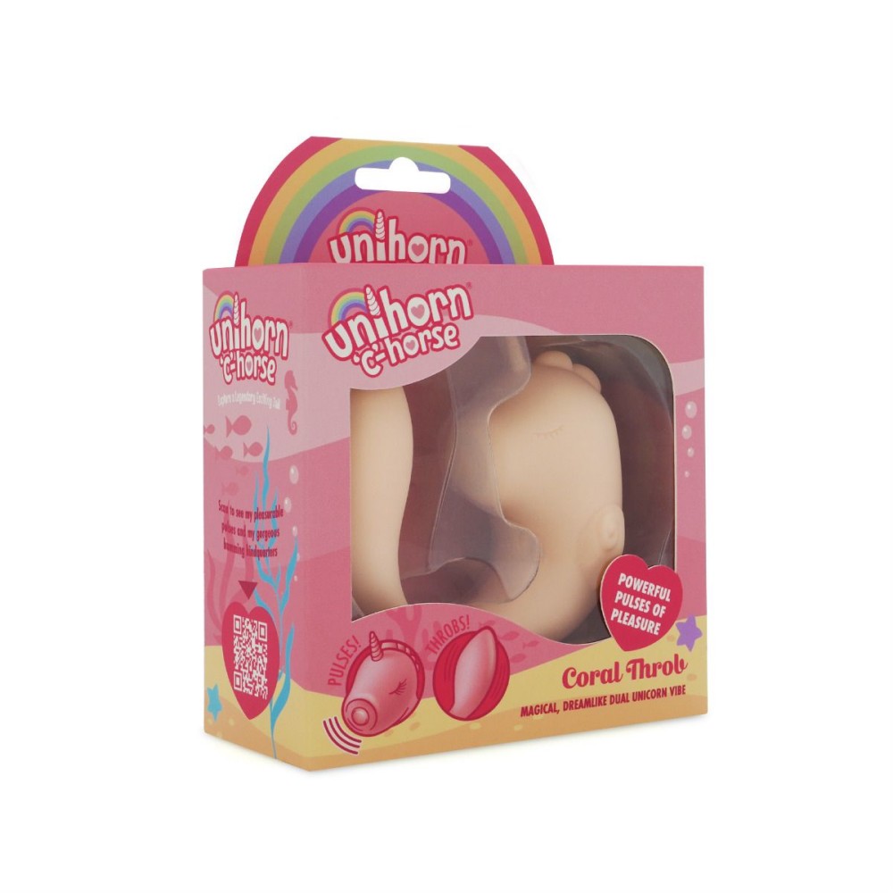Designed to captivate and deliver unmatched satisfaction, th... Unihorn - C-Horse Coral Throb Dual Vibe - Light Pink photo-8
