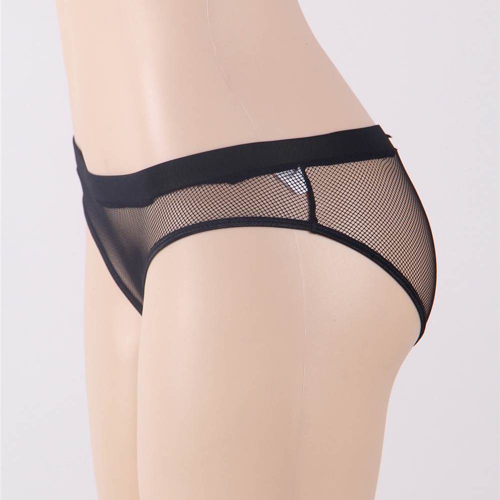 Sexy Netted Open Back Hipster Panties
Material &... Ohyeah - Open Back Hipster Panties - Black - M photo-7