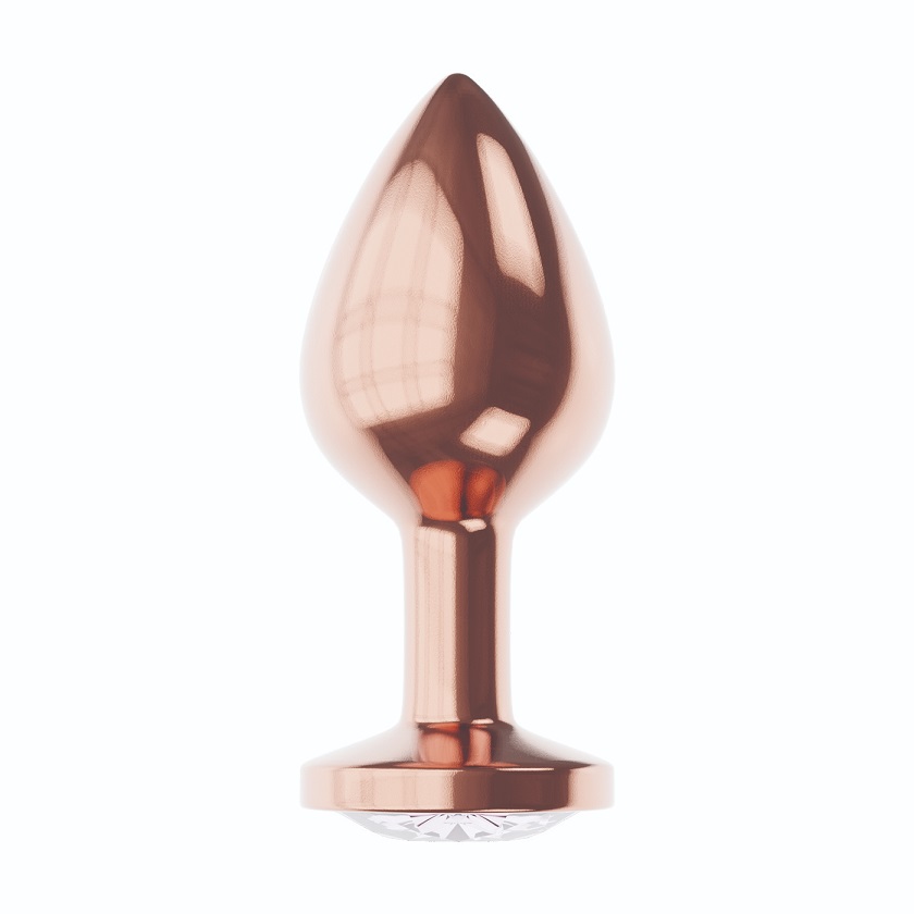 Rose Gold Anal Plug Diamond Shine is made of non-oxidizable ... Lola Games - Diamond Anal Plug S - Gold/Moonstone photo-2