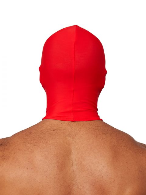 Mister B’s nice and tight fitting Lycra Hoods are made out o... Mister B - Lycra Hood Eyes & Mouth Open - Red photo-2