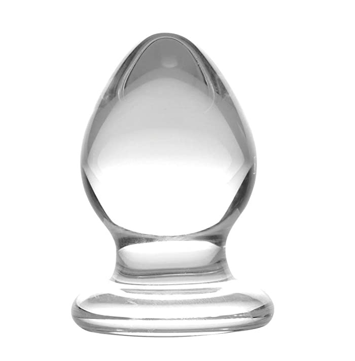 Train your ass with three slippery, sleek anal plugs! Increa... Prisms Erotic Glass - Triplets Anal Plug Kit - Clear photo-2