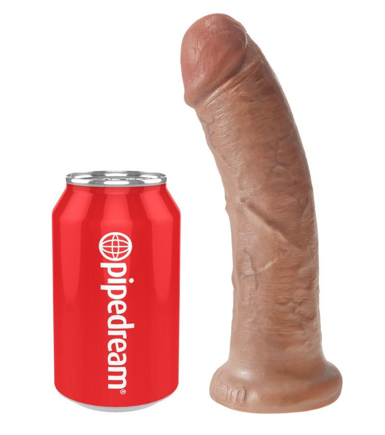 Do you want your first dildo to look and feel just like the ... King Cock - Cock 8″ - Caramel photo-5