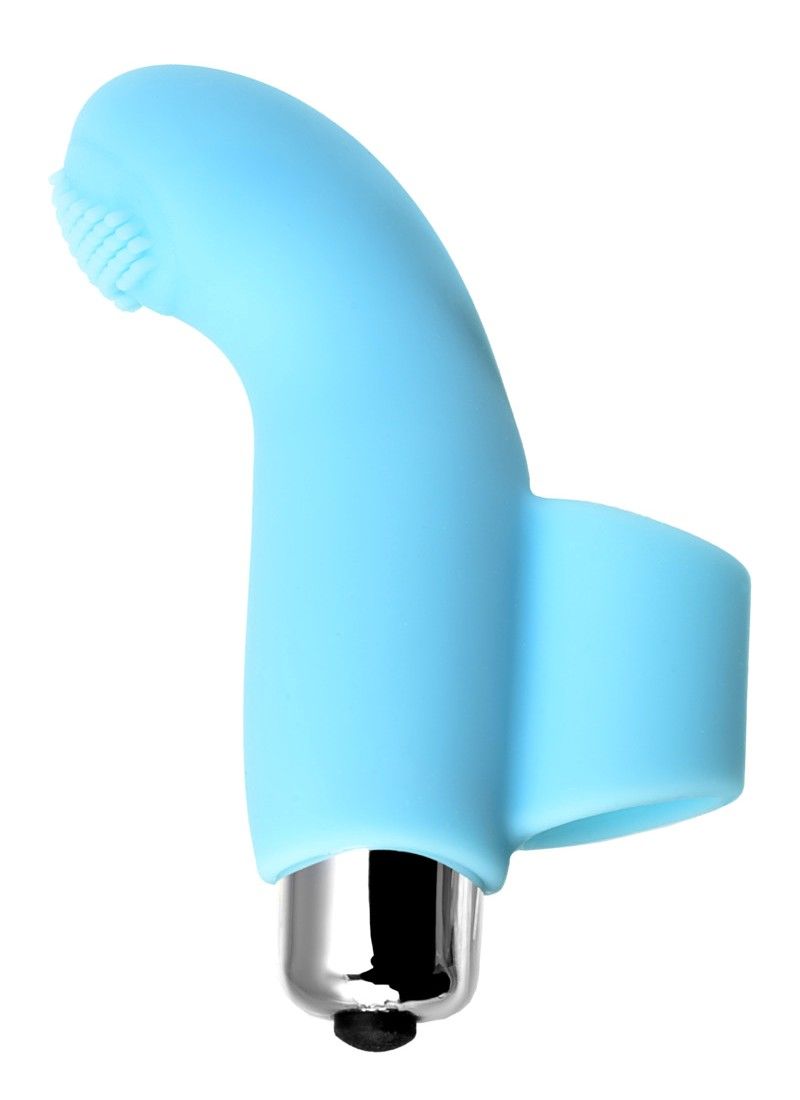 Thanks to its shape, this finger vibe will easily find the m... JOS - Danko Finger Vibrator - Blue photo-4