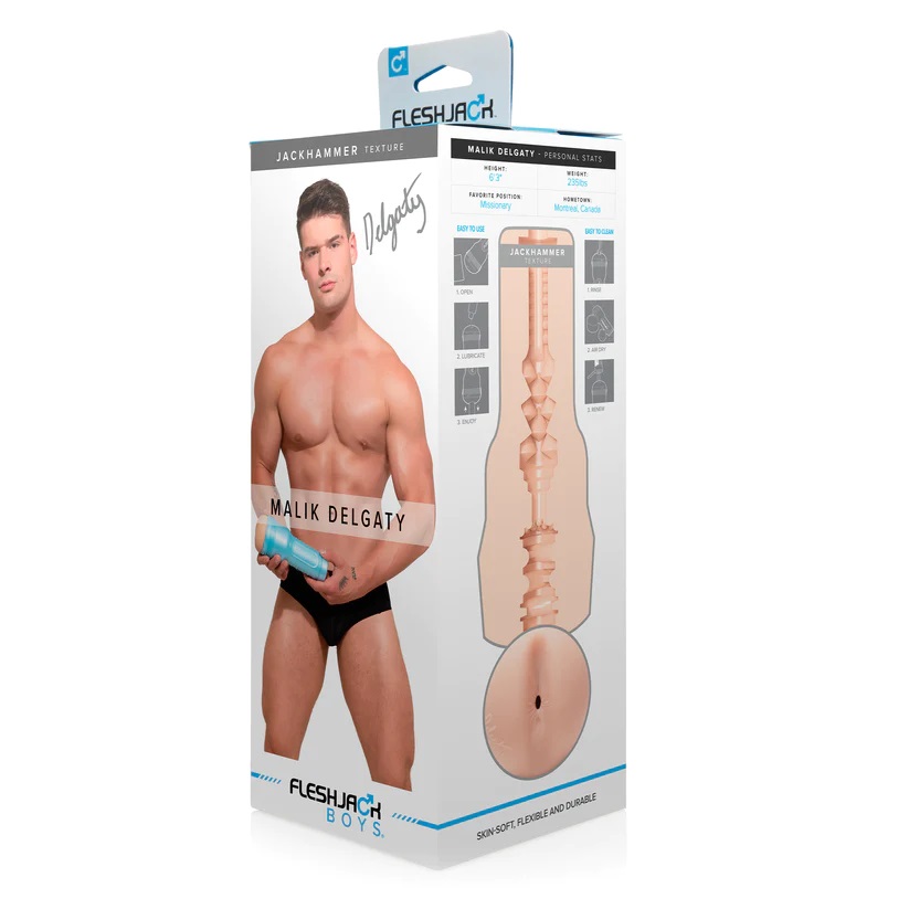 With a tight, virgin ass entrance and an astonishing variety... Fleshjack - Malik Delgaty Jackhammer Masturbator photo-8