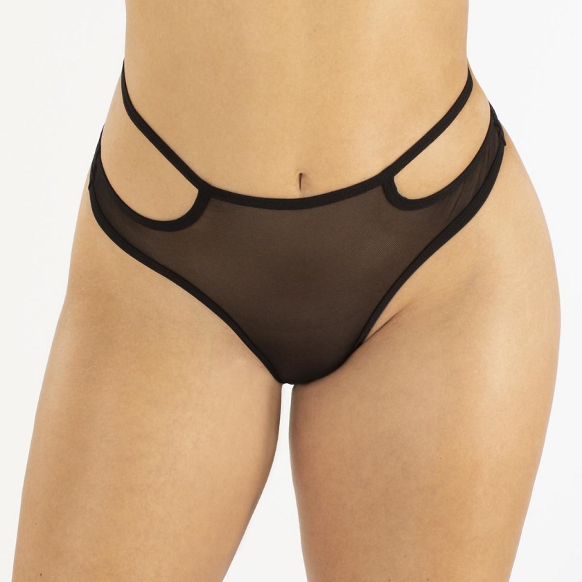 This set consists of 3 beautiful lace panties. The stretchy ... Underneath - Zara Panties Set 3 pcs - Black - S/M photo-9