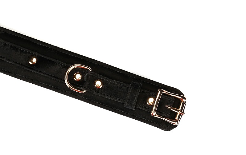 Add a pop of mysterious color to your collection with these ... Liebe Seele - Boudoir Amor Wrist Cuffs - Black photo-4