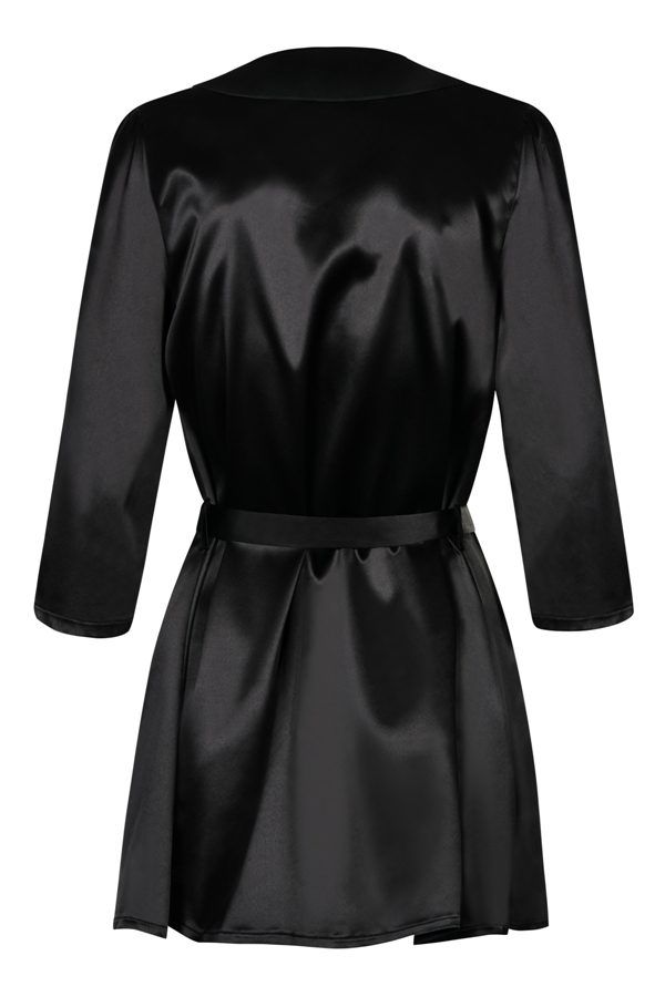 You have black belt, but it doesn’t mean it’s gonna be a fig... Obsessive - Satinia Robe - Black - S/M photo-2