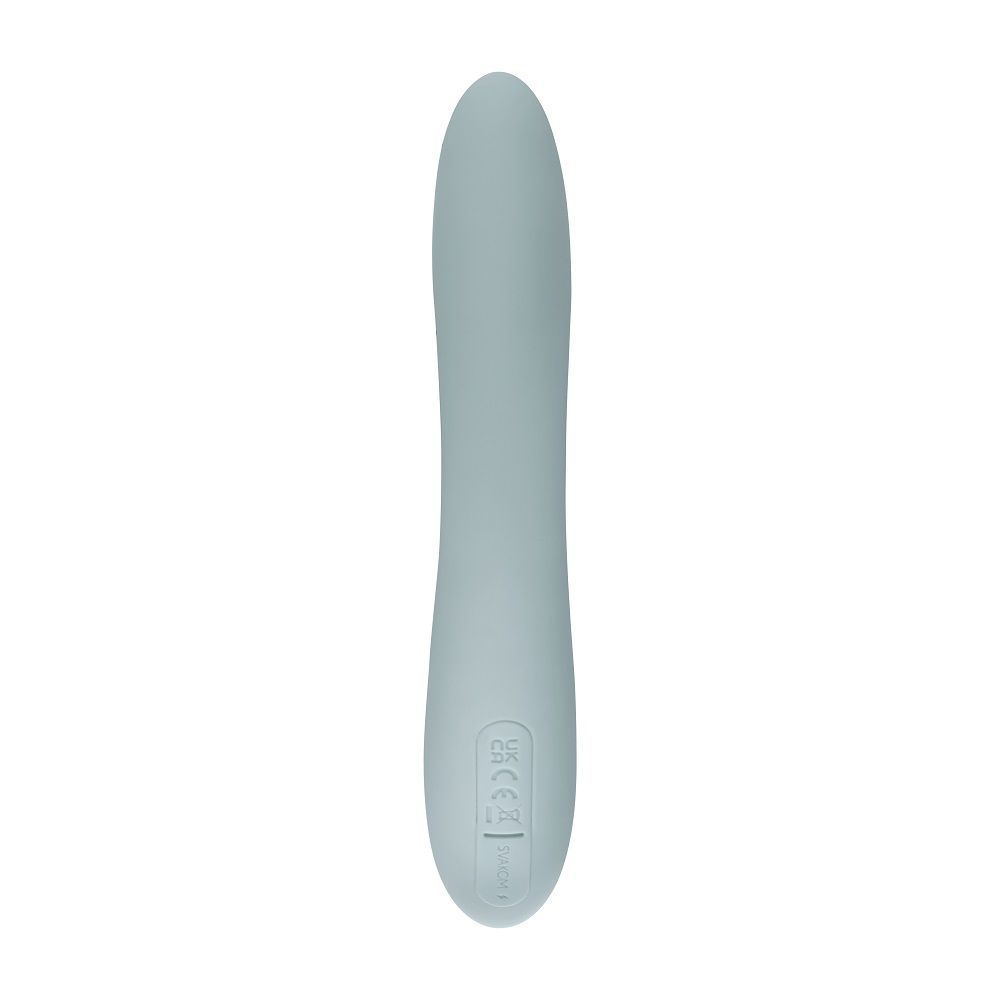 Chika features a cushioned head shaped to press against your... SVAKOM - Chika APP Rabbit Vibrator - Turquoise Grey photo-8