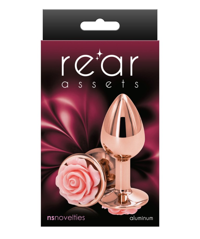 Lightweight, chrome-plated Anal toys designed for visual and... NS Novelties - Rose Buttplug S - Pink photo-2