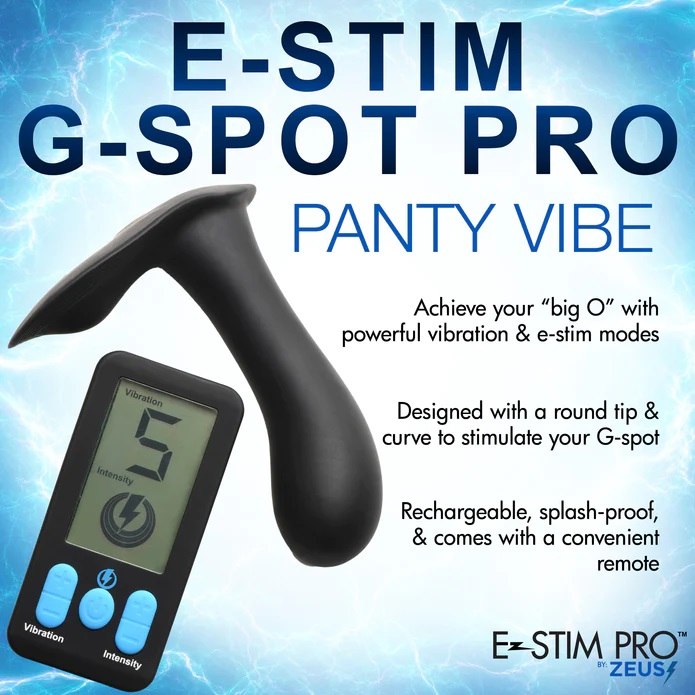 Your best Big O's come from powerful, contracting muscle... Zeus Electrosex - E-Stim G-Spot Panty Vibrator - Black photo-4