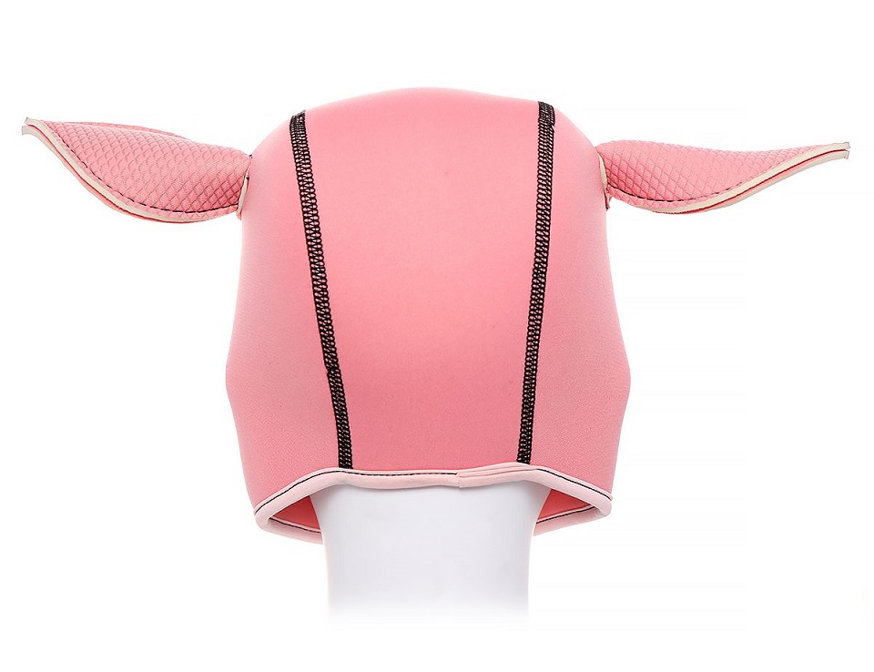 The pig hood is soft and stretchable. No zippers or fuss wit... Kiotos - Pig BDSM Hood - Pink photo-2