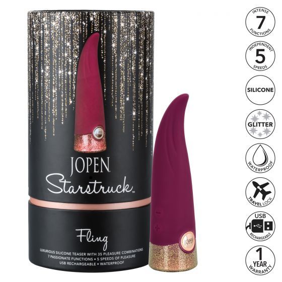 Give yourself over to a sensual love affair with the flexibl... CEN - Jopen Starstruck Fling Vibrator - Purple photo-10