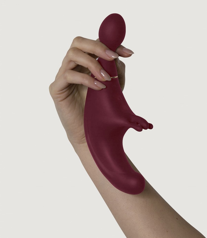 With a soft and silky touch, let yourself be carried away by... Adrien Lastic - Fusion Triple Vibrator - Rose photo-4