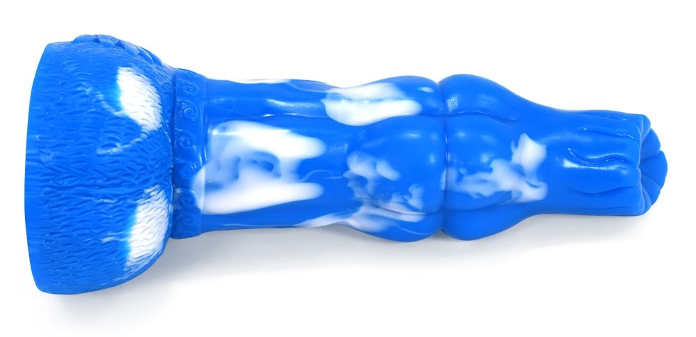 Ancient Mythical Beast –Gluttony I animal anal plug, realist... FAAK - Mythical Beast Gluttony Dildo - Blue/White photo-7