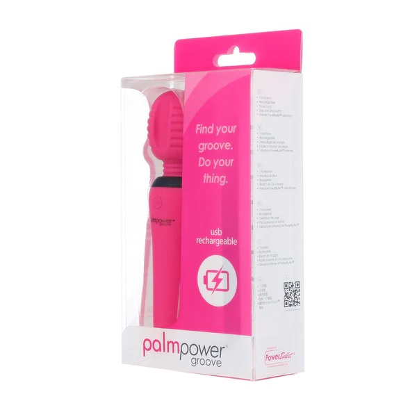 The Groove is a portable pink palm-sized wand that is ready ... Palmpower - Groove Mini Wand - Pink photo-7