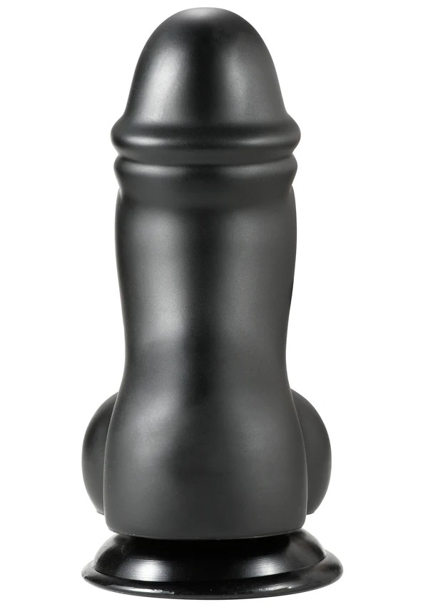 INFERNO by HIDDEN DESIRE Fat Boys PVC dildo is crafted for t... Hidden Desire - Inferno Huge Dildo 19cm - Black photo-4