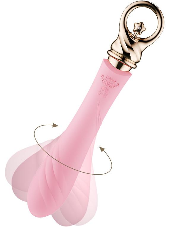 Revolutionary magic button manipulated in push-pull way, sim... Zalo - Courage Heating G-spot Vibrator - Fairy Pink photo-4
