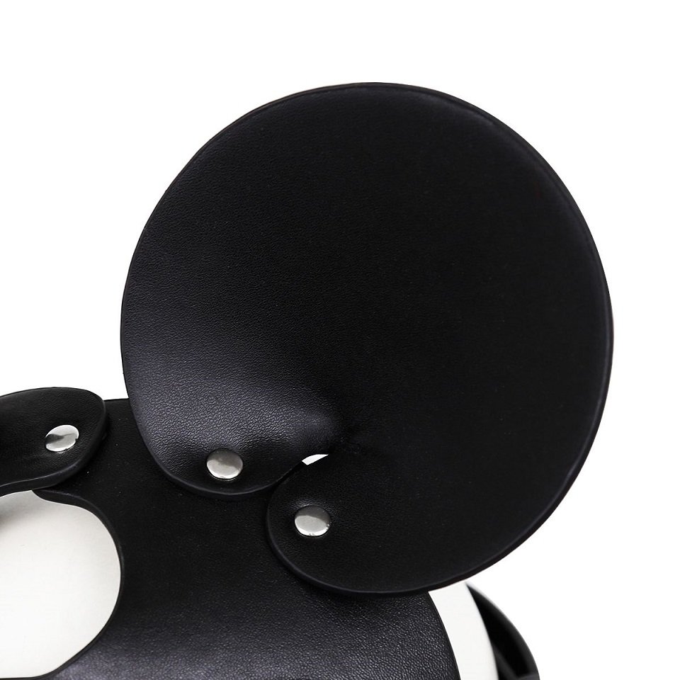 PU Leather mask "Mouse" for role-playing, for part... Kiotos - Mouse Eye Mask - Black photo-8