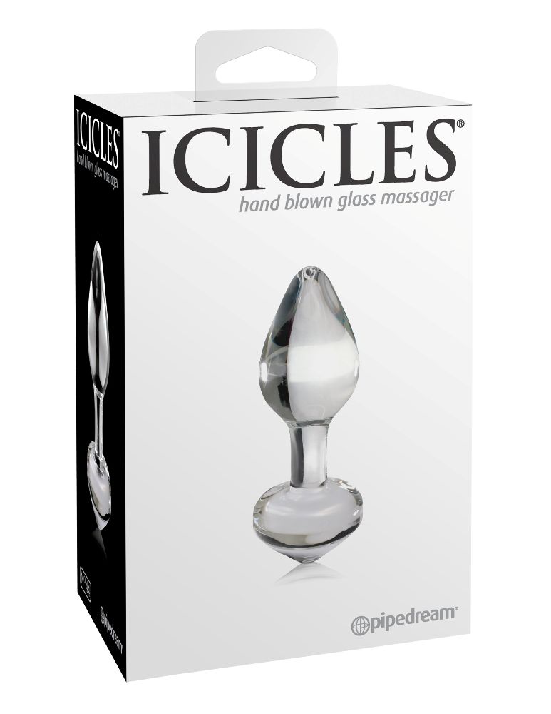 Elegant, upscale, and hand-crafted with amazing attention to... Icicles - Anal Plug No.44 - Clear photo-5