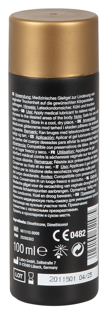 This silicone-based, medical lubricant creates a breathable,... Just Glide - Original Silicone Lube - 100ml photo-3