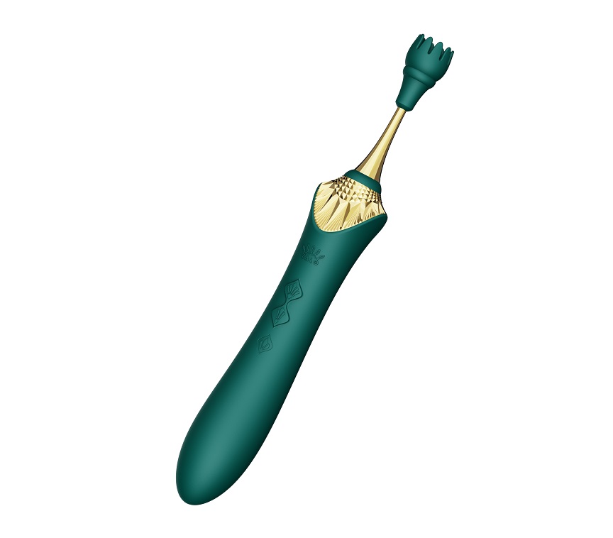 Bess offers the most targeted stimulation thanks to its inno... Zalo - Bess 2 Heating Dual Vibrator - Turquoise Green photo-5