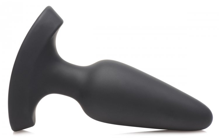 Show off your heart and your rhythm! This anal plug has a br... Booty Sparks - Laser Heart Anal Plug M - Black photo-4