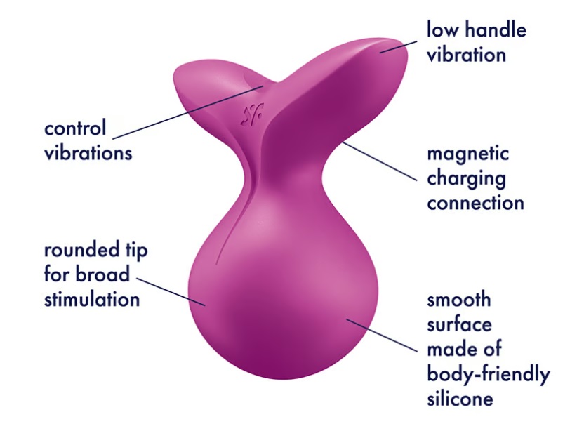 A playful design and a wide contact surface made of soft sil... Satisfyer - Viva la Vulva 3 Clit Stimulator - Violet photo-5