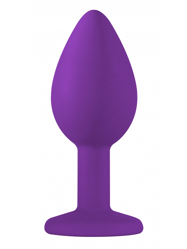 Cone-shaped anal plug, made of hypoallergenic silicone and d... Lola Games - Emotions Anal Plug S - Purple/Clear photo-2