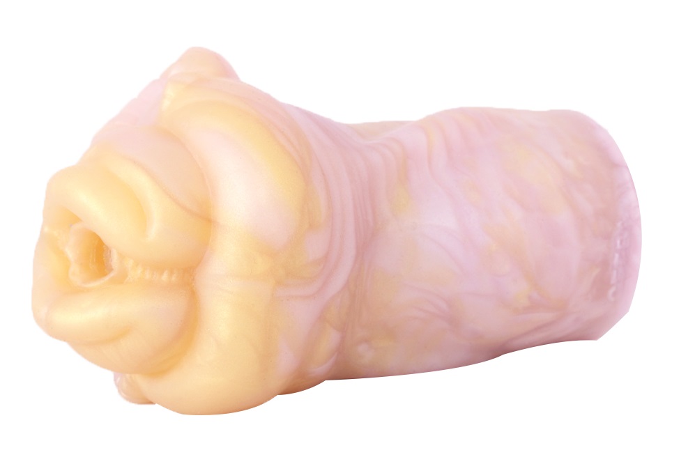 Material: Liquid silicone
Size: 10*16cm
Net weight: 622.2g FAAK - Horned Sheep Masturbator - Peach photo-6