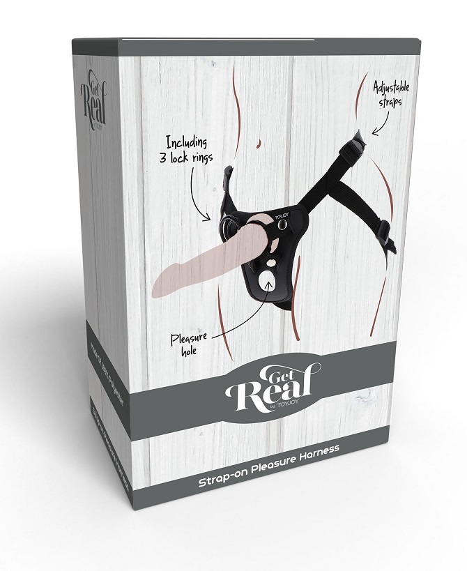 This TOYJOY Get Real Harness is designed for ultimate rolepl... ToyJoy - Pleasure Strap-On Harness - Black photo-9