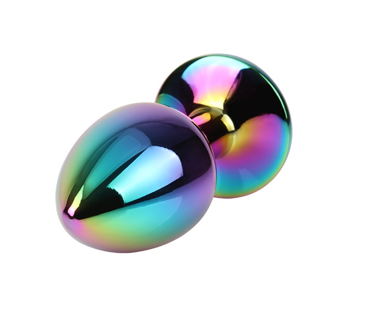 Metal plug for anal play and training
Tapered easy entry tip... Chisa - Gem Metal Plug S - Rainbow photo-3