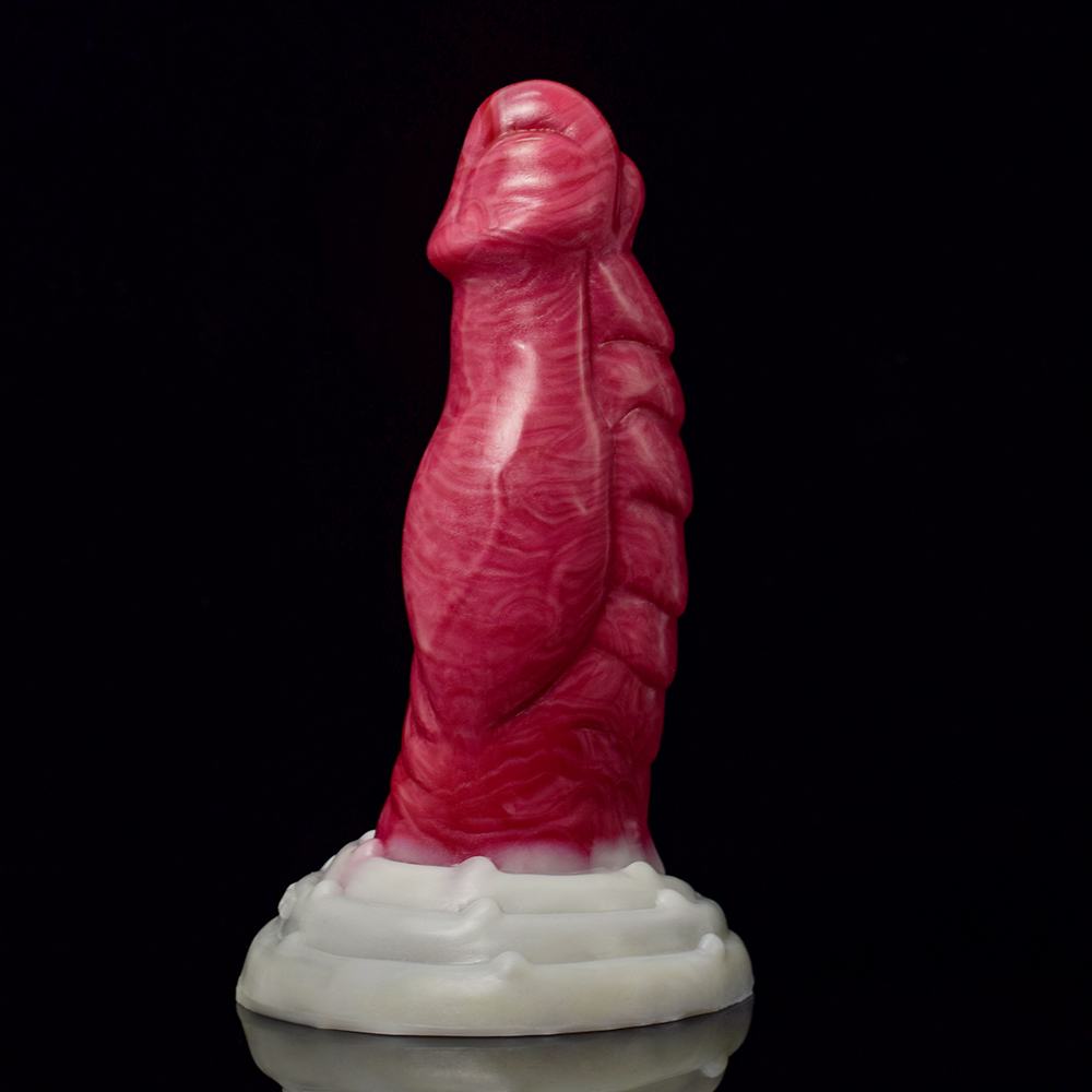Realistic glans, extra thick dildo / butt plug. Soft and com... FAAK - Thick Glans Dildo - Hellfire photo-12