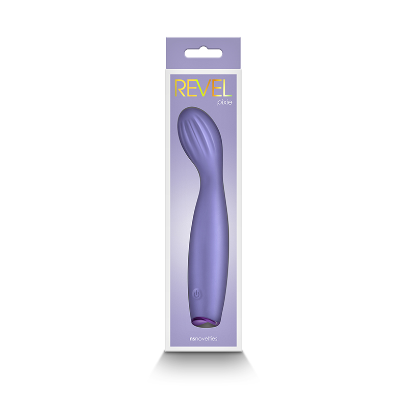 Pixie by Revel features a flexible curved shaft with bulbous... NS Novelties - Revel Pixie G-Spot Vibrator - Purple photo-4